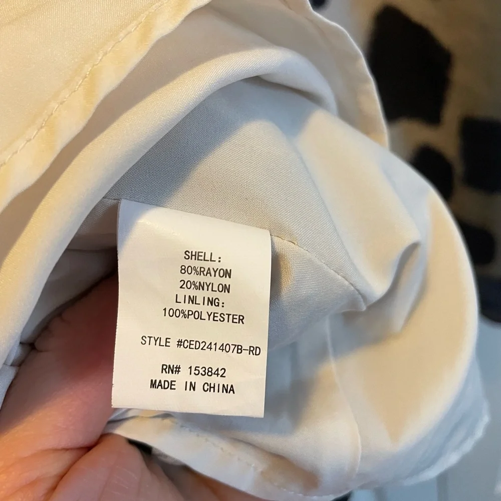 Melloday Puff Sleeve Minidress size Medium - Picture 5 of 10